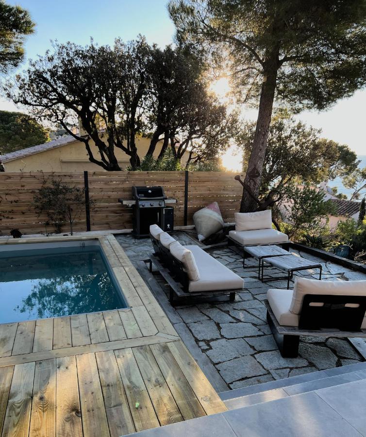 Magnifique Villa Neuve Vue Mer كافالير سور مير المظهر الخارجي الصورة