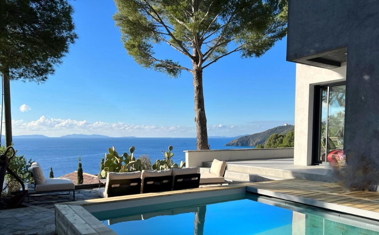 Magnifique Villa Neuve Vue Mer كافالير سور مير المظهر الخارجي الصورة